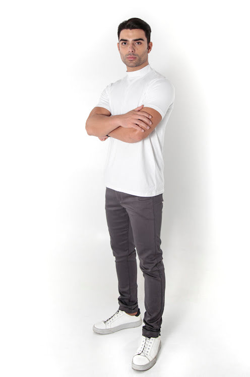 CAMISETA PREMIUM ALGODÃO EGÍPCIO GOLA ALTA