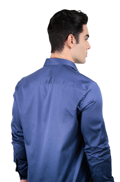 CAMISA MANGA LONGA SLIM FIT ALGODÃO EGÍPCIO