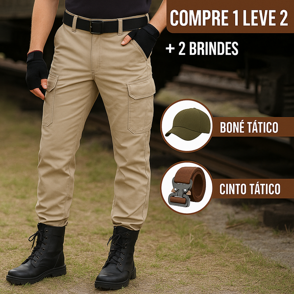 [2 PELO PREÇO DE 1] Calça Tática Steel Velluto + [Brindes Exclusivos]
