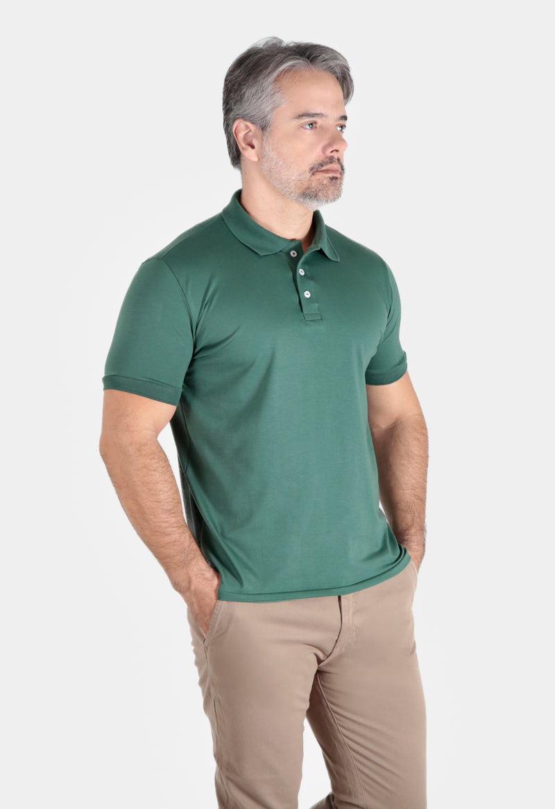 POLO COTTON PIMA COM ELASTANO LISA