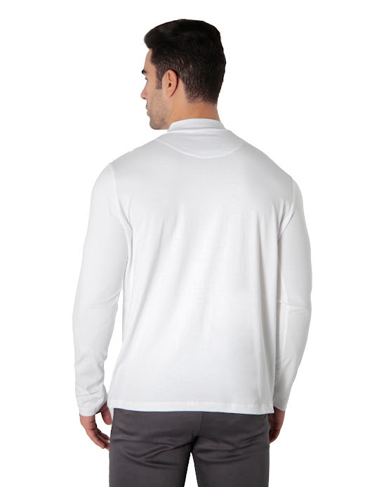 CAMISETA MANGA LONGA ALGODÃO EGÍPCIO GOLA ALTA