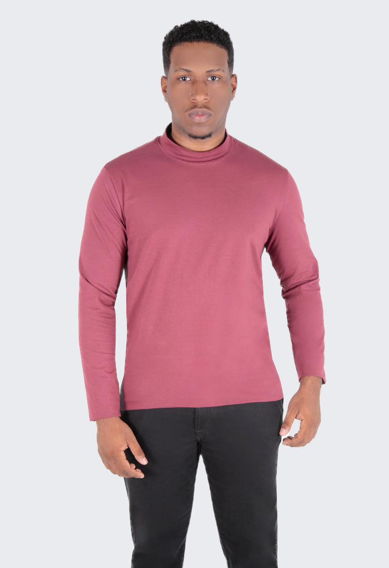 CAMISETA MANGA LONGA ALGODÃO EGÍPCIO GOLA ALTA
