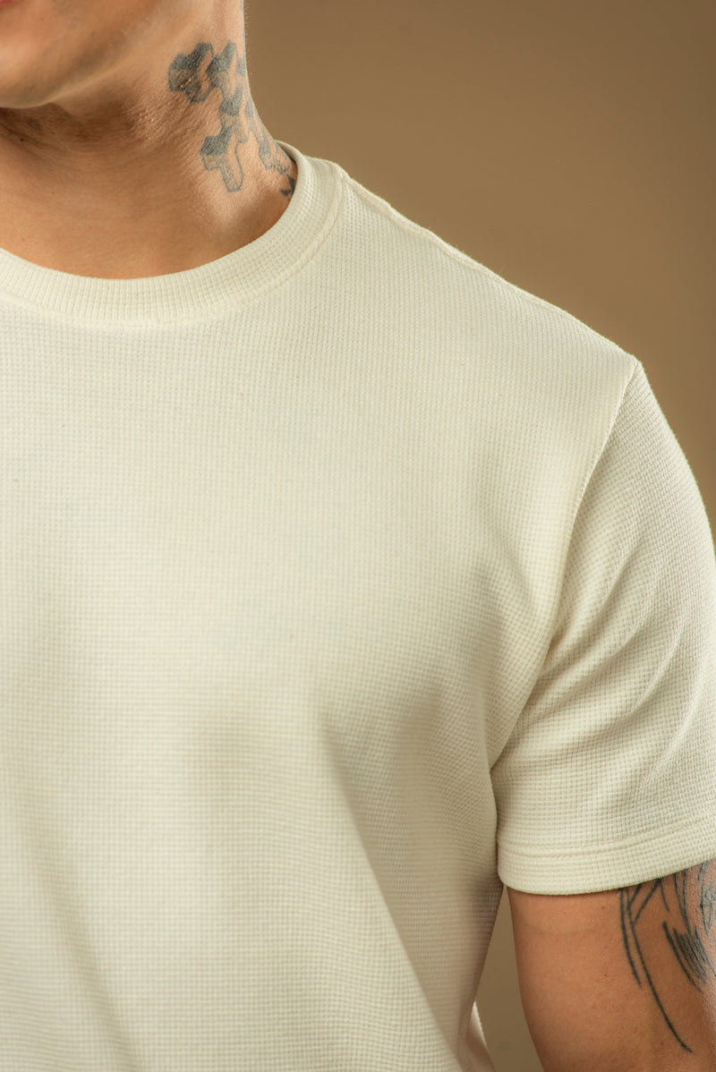 Kit com 5 Camisetas Texturizadas Malha Waffle - Não amassa, não desbota e 0 transparência