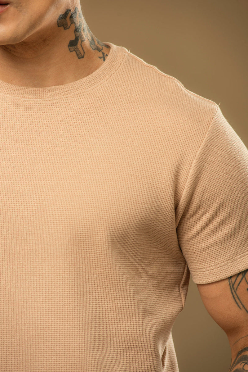 Kit com 5 Camisetas Texturizadas Malha Waffle - Não amassa, não desbota e 0 transparência