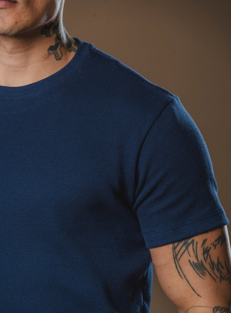 Kit com 5 Camisetas Texturizadas Malha Waffle - Não amassa, não desbota e 0 transparência
